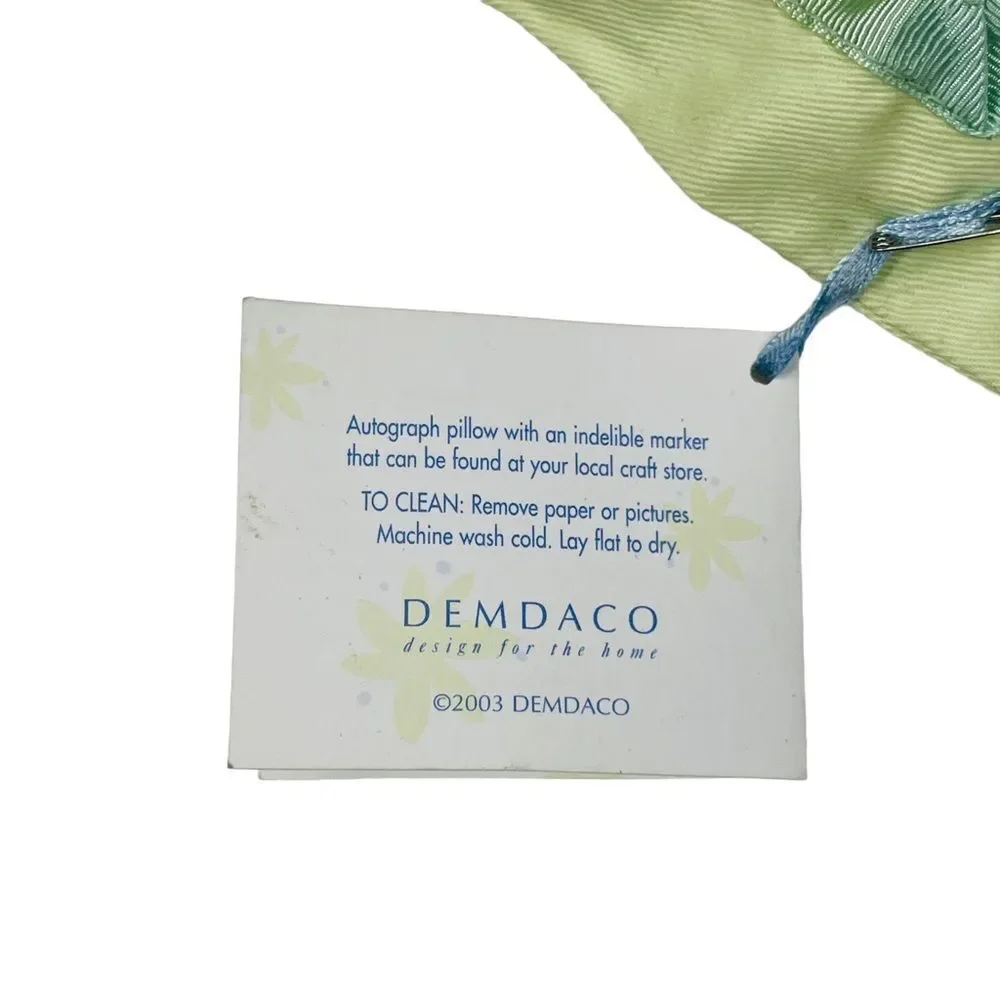 Set of 4 Light Green Demdaco Group Hugs MOM Photo Accent Pillows - NWT
